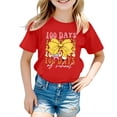 thumbnail image 1 of TZEWGL Tops For Child Print Round Neck Loose Short Sleeve Clothes For Toddlers size 3-4T, 1 of 7