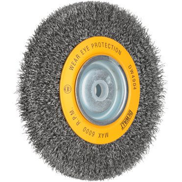 DEWALT DW4905 6-Inch Crimped Wire Wheel For Bench Grinder - Rust & Paint Removal