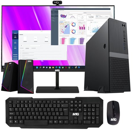 Pre-Owned Computer Desktop PC  Intel Core i5 8th Gen  TechMagnet Heera  8GB Ram  2TB Nvme  MTG New 27 Inch Monitor  MTG Wireless Keyboard Mouse  RGB Speaker  Webcam  Win 11 Home (Refurbished)