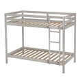 thumbnail image 6 of Castle Place Modern Twin over Twin Wooden Bunk Bed, White, 6 of 8