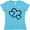 Aqua, variant on Inktastic Three Black Hearts Women's V-Neck T-Shirt