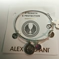 thumbnail image 2 of Alex and Ani Duo Charm Bangle Bracelet Silver/Angel One Size, A20EBGA33SS, Shiny Silver, 2 of 4