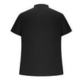 thumbnail image 5 of Kovlvoll Mens Shirts Lightweight Cotton Linen Buttons V Neck Short Sleeve Shirt Summer Casual T-Shirt with Pocket, 5 of 6