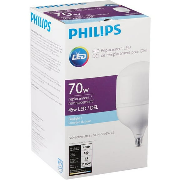 Philips 70W HID Equivalent Frosted T-Shape Medium Base LED High-Intensity Replacement Light Bulb