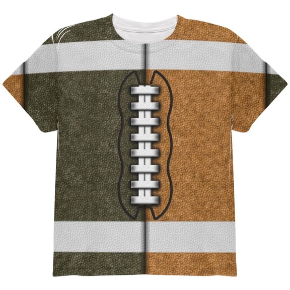 Fantasy Football Team Brown and Rust All Over Youth T Shirt Multi YLG