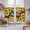 Brown, variant on Sunflowers Tier Curtains 24 Inch Length, Yellow Summer Botanical Elegant Flowers Wooden Cafe Short Curtains for Bathroom Over Sink, Small Kitchen Curtain Light Filtering Drapes 2 Panels 27.5"Wx24"L