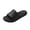 Black, variant on Fengactive Unisex Comfortable Arch Support Slippers Perforated Footbed Lightweight EVA House Slide Slippers