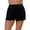 Black, variant on Aqua Green, Women's Beach Short, Black, X-Large