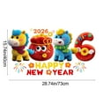 thumbnail image 3 of SIYTUAU 2026 Cute Glass Door Decals Year Window Display Spring Festival Decorations Window Stickers Pvc Material Static Cling No Glue B, 3 of 7
