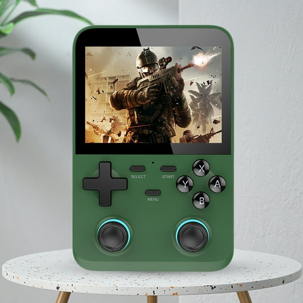 Consola de juegos portátil Consolas de videojuegos de 2500 mAh para adultos y niños (verde)