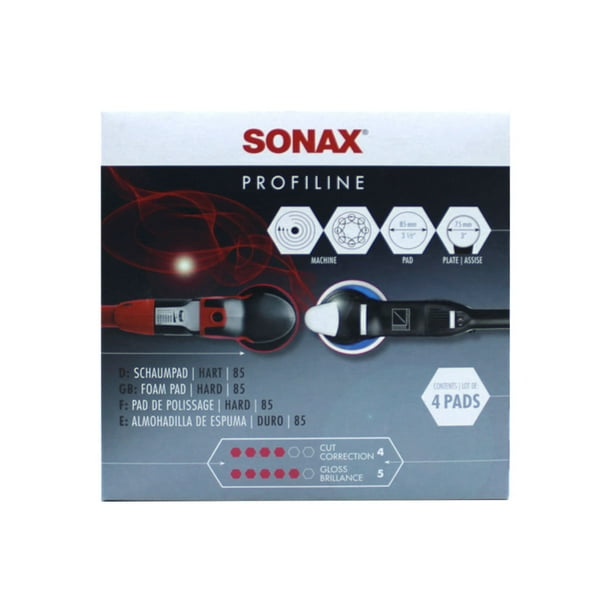 Pads Esponja para Pulir Sonax 85 Mm 75587 Roja Paquete de 4 Unidades