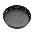 Small Pizza Pans With Holes Steel Perforated Pizza Crisper Pan oven
