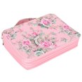 thumbnail image 2 of Estuche para lápices con 200 ranuras, estampado de rosas, soporte para bolígrafo con cremallera de 4 capas, bolsillo de almacenamiento de papelería, 2 of 8