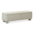 thumbnail image 2 of Moe's Home Collection Ichigo Storage Bench Light Grey Fabric, 2 of 7