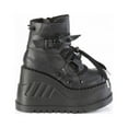 thumbnail image 5 of Demonia STOMP-60 Women's 4 3/4" Wedge Platform Lace Up Front Ankle Boots With Skull Buckles & Rubber Claws, 5 of 5