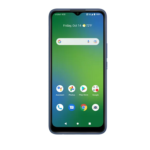 Cricket Wireless Innovate E 5G 64 GB Smartphone (Prepaid), Lightning Blue, (Restored)