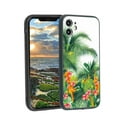 thumbnail image 1 of Compatible with iPhone 12 Phone Case, Tropical-9-3 Case Men Women, Flexible Silicone Shockproof Case for iPhone 12, 1 of 1