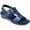 Navy, variant on Easy Spirit Womens Hazel Leather Adjustable Flat Sandals
