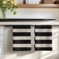 thumbnail image 7 of Black White Striped Kitchen Towels Set of 1, Farmhouse Vintage Shabby Chic Wood Grain Absorbent Dish Towels for Kitchen, Microfiber Hand Towel, Quick Drying Tea Towel for Cleaning Dishcloths, 7 of 7
