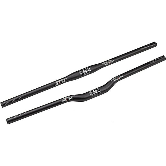 BUCKLOS CBR220 Carbon Fiber Handlebar Mountain Bike 31.8/25.4mm Road Bicycle 660/720/760mm 20mm Rise Flat Riser Bar