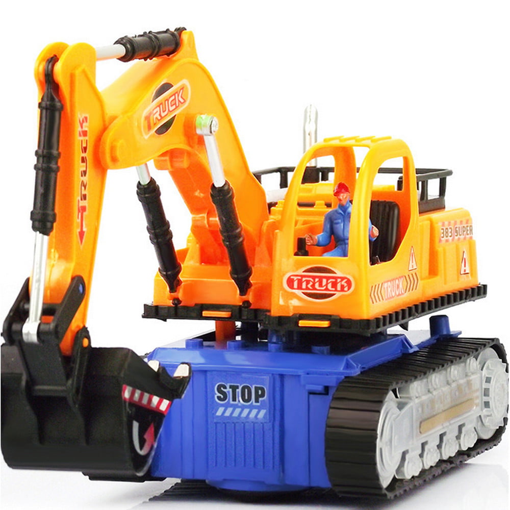 Toys For Boys LED Electric Construction Vehicle Excavator Truck Toy Auto Car 