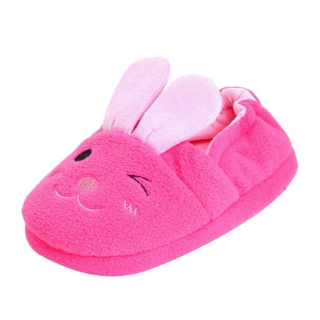 

QYZEU Little Girl Shoes Size 12 Shoes for Boys Size 3 Toddler Kids Kids Warm Shoes Boys Girls Cute Cartoon Animal Soft Soled Cotton Slippers