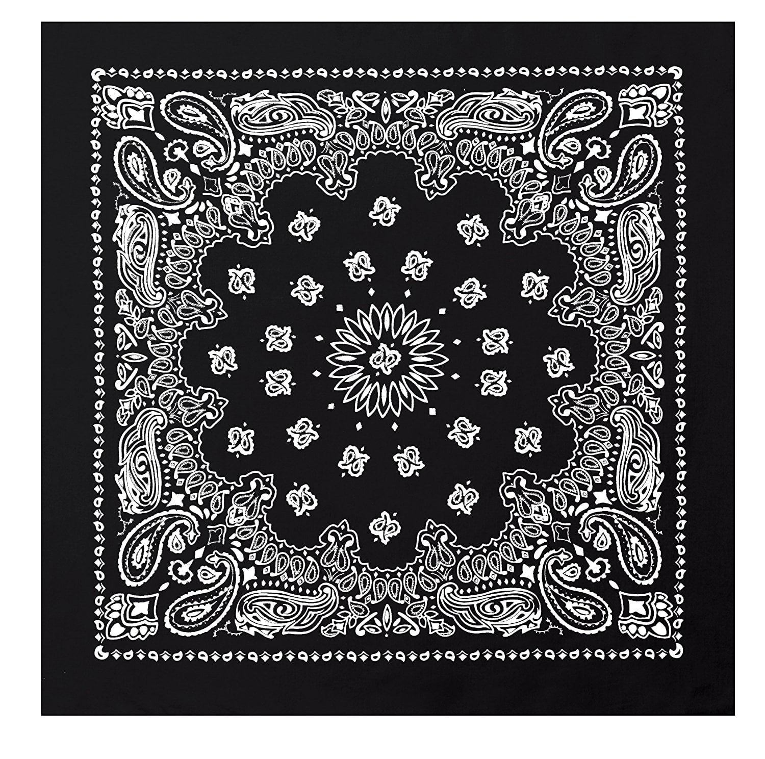 Rothco Black Trainmen Jumbo Bandana 27 in. x 27 in.