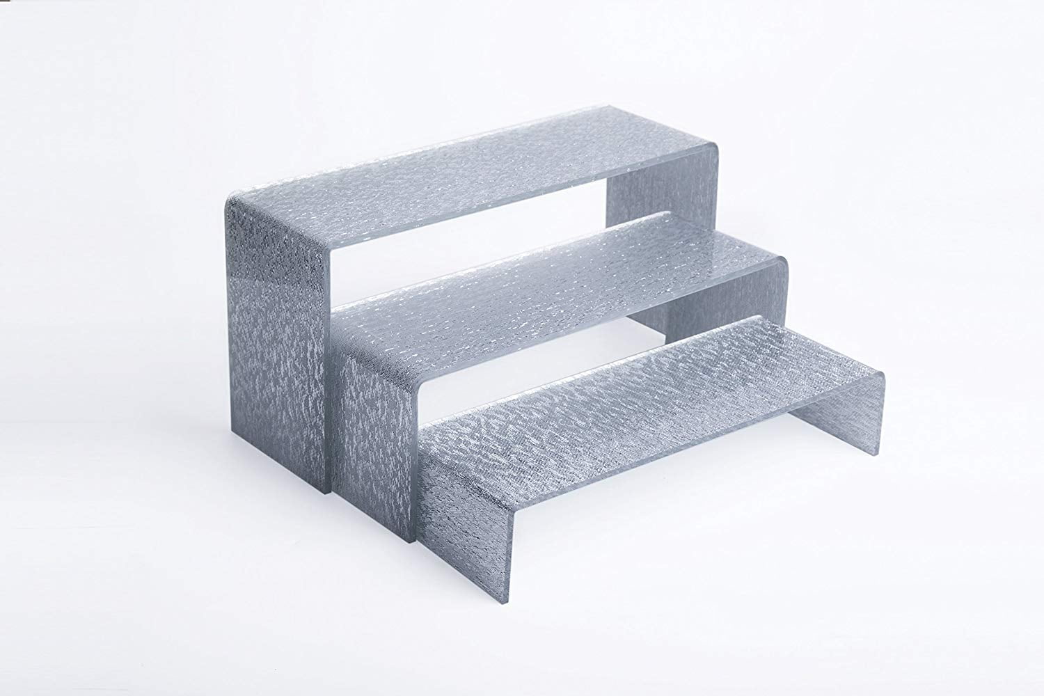 Acrylic Display Seperate Risers 3-Pack Silver for Food,Store ...