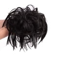 thumbnail image 5 of Bleach Blonde Messy Bun Hair Scrunchies Extension Tousled Updo With Elastic Rubber Band Hair Pieces For Women Girls Accessories, 5 of 7