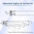 thumbnail image 3 of RV Secure Adjustable Bars, Stainless Steel Rods, Food&Drink Stabilizers for RV Refrigerator (4 Pack), 3 of 7