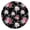 Pioneer Flower Floral, variant on Pioneer Flower Floral Print Pattern Round Fitted Tablecloth with Elastic Edge,Dining Table Cover Waterproof,Outdoor Round Tablecloth for Camping,Dining,Indoor and Outdoor