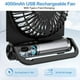 thumbnail image 2 of Ventilador de escritorio EasyAcc Small Travel de 4000 mAh, recargable con inclinación de 180°, 2 of 6