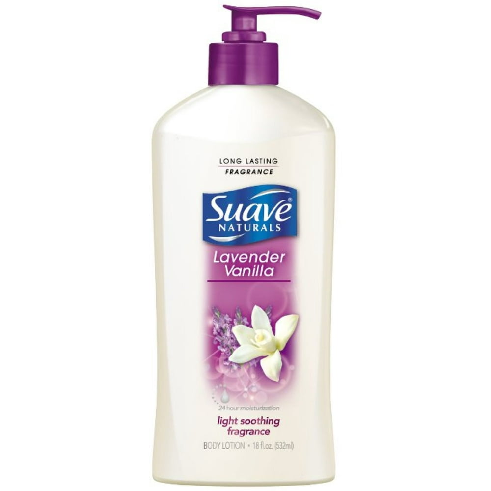 Suave Naturals Body Lotion, Lavender Vanilla 18 oz (Pack of 2