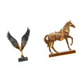 thumbnail image 6 of Horse Statue Wing Sculpture Resin Ornament Handcrafted Art Piece for Living Room Office Decor, 6 of 8