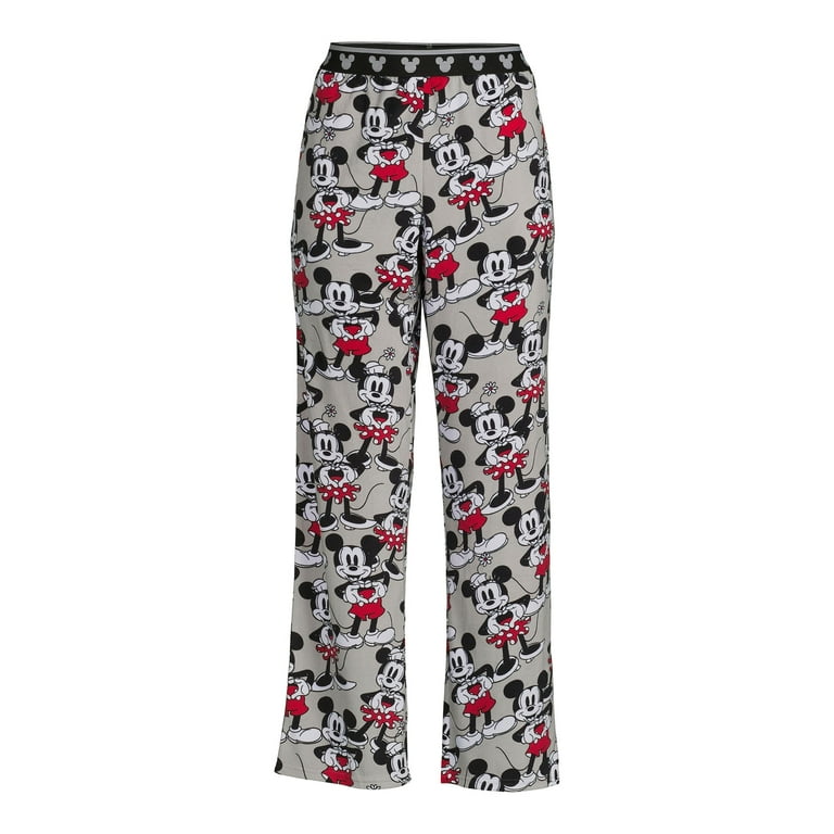 Disney Women's and Women's Plus Size Mickey Mouse Plush Sleep Pants, Sizes  XS-3X