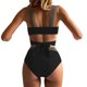 thumbnail image 4 of Trajes de baño para mujer, conjunto de traje de baño camisola sin espalda de color sólido informal y de moda para mujer, trajes de baño para mujer, trajes de baño para mujer, traje de baño para mujer,, 4 of 6