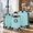 Blue, variant on Erinnyees 3-Pc Lightweight Hardshell Luggage Set w/ Spinner Wheels & Expandable Design, Dark Gray