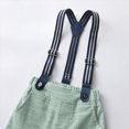 thumbnail image 4 of Xudanell Baby Outfits Boy Cotton formal Suspenders Outfit with Bowtie Toddler Long Sleeve Baby Boy Wedding Clothes Green 3-4 Years, 4 of 9