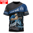 thumbnail image 1 of Camiseta de moda de verano para hombre, camisa con nombre personalizado mecánico en 3D, estampado en toda la prenda, informal, deportiva, DW47, 2022Adult size S Gao Jinjia LED, 1 of 2