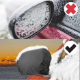 thumbnail image 4 of 1 Pair Side Mirror Snow Cover, Oxford Fabric Side Mirror Cover, for Car Rear View Mirror, Black, 4 of 5