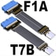 thumbnail image 2 of Cable de Extensión Plano USB 3.0 Tipo C Hembra A Placa Base Interna Tipo e 19/20 Pines FPC para Extensor de PC ITX/ATX, 2 of 5