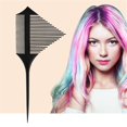 thumbnail image 4 of Profissional cabelo tingimento pente ponta-cauda fino-dente escova de cabelo destaque pente barbeiro cabeleireiro pente salao de beleza diy ferramenta de estilo de cabelo Black, 4 of 5