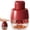 Red, variant on 7-IN-1 Cherry Pitter Tool Pit Remover – 7 Cherries at Once, Push Design, Portable Corer for Jam & Baking