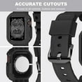 thumbnail image 4 of ZHYW Compatible for Crystal Clear Apple Watch Bands, 45mm 44mm 42mm 41mm 40mm 38mm Bumper Case for Men Women Jelly Sport Case Band for iWatch Ultra 2/1 Series 9 8 7 SE/6 5 4 3 2 1, 4 of 14