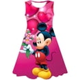 thumbnail image 1 of Disney Minnie Mickey Mouse 3D estampado niñas vestido Casual lindo cumpleaños fiesta verano Minnie Mickey Comfort princesa Dress5T Gao Jinjia LED, 1 of 2