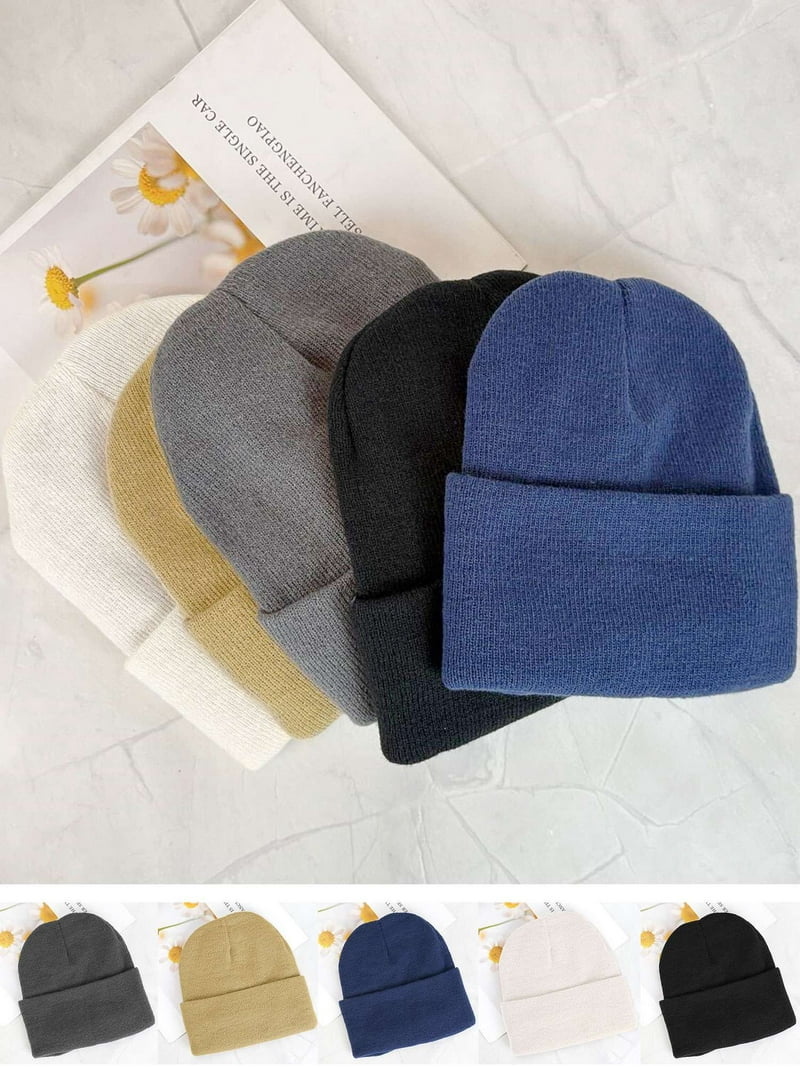 Deago Satin Lined Beanie for Women Men Knit Beanie Hat  display picture 2