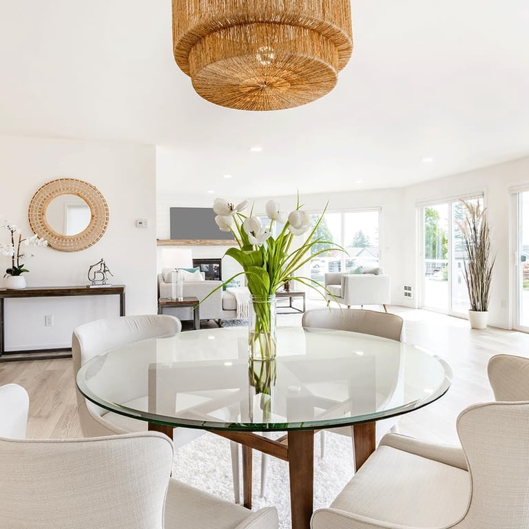 round glass top 30 inch glass dining table
