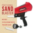 Gravity Feed Sand Blaster Gun Kit Hand Held Sand Blasting Spray Gun with 2 Ceramic Nozzle Tips