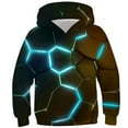 thumbnail image 2 of Tdoqot Boys Graphic Hoodies- Cool Casual Long Sleeve Pullover Kids Fashion Sweatshirt Light Blue Size 7-8 Years, 2 of 4