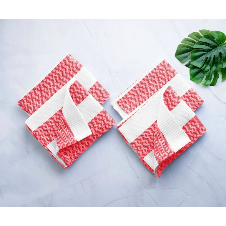 Kitchen Towels Set of 3, Cotton Dish Towels, Farmhouse Tea Towels, Red  Checkered Kitchen Towels, Bulk Hand Towel, Kitchen Decor, Red/white 